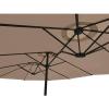 imageGarden Winds Replacement Canopy Compatible with the Real Living Triple Vent Umbrella 15 ft Sold at Big Lots Fits Model Numbers BS17031 BS19080LI BS19080RE BS19080NA BS19080GE BS21107Nutmeg