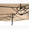 imageGarden Winds Replacement Canopy Compatible with the Real Living Triple Vent Umbrella 15 ft Sold at Big Lots Fits Model Numbers BS17031 BS19080LI BS19080RE BS19080NA BS19080GE BS21107Beige Whisper