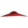 imageGarden Winds Replacement Canopy Top Cover for Bamboo Look Grill Gazebo  Riplock 350  Cinnabar