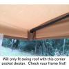 imageGarden Winds Replacement Canopy Top Cover for Garden Treasures SS909E1 Swing  RipLock 350  Slate GrayBeige