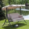 imageXLarge Universal Replacement Swing Canopy Top Cover  RipLock 350  BeigeGreen