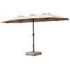 imageGarden Winds Replacement Canopy Compatible with the Real Living Triple Vent Umbrella 15 ft Sold at Big Lots Fits Model Numbers BS17031 BS19080LI BS19080RE BS19080NA BS19080GE BS21107Beige Whisper