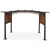 imageGarden Winds Replacement Canopy Top Cover Compatible with The ALDI Gardenline Belavi and Shoprite Pergola 49964 23700  Standard 350Beige