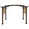 imageGarden Winds Replacement Canopy Top Cover for The Garden Treasures LPG152PSTB AR Freestanding Pergola  RipLock 350Rustic Black