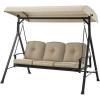 imageGarden Winds Replacement Canopy for Belden Park Swing Version I  Will fit Model RUS498X only  Check Size Before Purchase Measures 76quot x 48quot