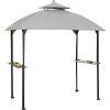 imageGarden Winds Replacement Canopy for The Windsor Grill Gazebo  Riplock 350  Beige  Will ONLY FIT Model LGG054PST Will NOT FIT Any Other ModelSlate Gray