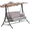 imageXLarge Universal Replacement Swing Canopy Top Cover  RipLock 350  BeigeBeige