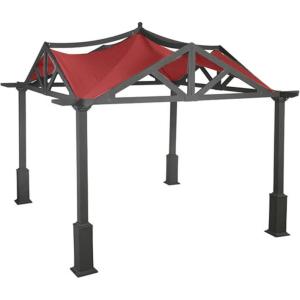 imageGarden Winds GT Pagoda Pergola Replacement Canopy Top Cover  RipLock 350Cinnabar