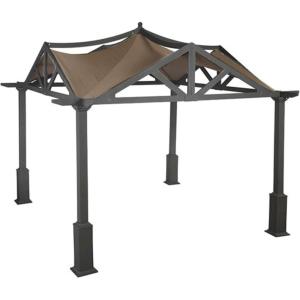 imageGarden Winds GT Pagoda Pergola Replacement Canopy Top Cover  RipLock 350Nutmeg