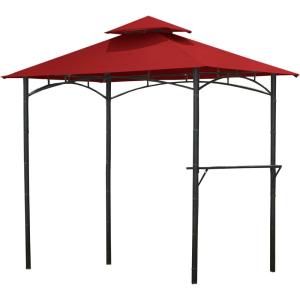 imageGarden Winds Replacement Canopy Top Cover for Bamboo Look Grill Gazebo  Riplock 350  Cinnabar