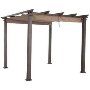 imageGarden Winds Replacement Canopy Top Cover for Home Depot Hampton Bay GFM00467F Pergola  Standard 350 Fabric BeigeClassic Sand Beige