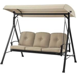 imageGarden Winds Replacement Canopy for Belden Park Swing Version I  Will fit Model RUS498X only  Check Size Before Purchase Measures 76quot x 48quot