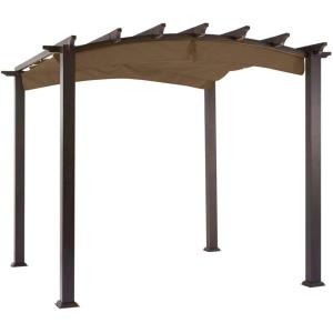 imageGarden Winds Replacement Canopy for The Hampton Bay Arched Pergola  Riplock 350  NutmegClassic Brown Nutmeg