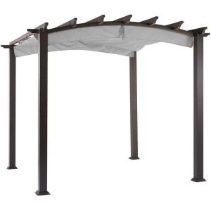 imageGarden Winds Replacement Canopy for The Hampton Bay Arched Pergola  Riplock 350  NutmegSlate Gray