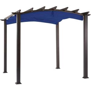 imageGarden Winds Replacement Canopy for The Hampton Bay Arched Pergola  Riplock 350  NutmegTrue Navy