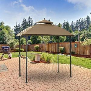 imageGarden Winds Replacement Canopy for The Windsor Grill Gazebo  Riplock 350  Beige  Will ONLY FIT Model LGG054PST Will NOT FIT Any Other ModelBeige