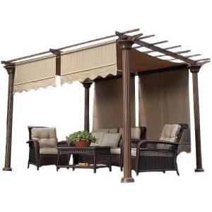 imageGarden Winds Universal Replacement Canopy Top Cover for Pergolas  NutmegBeige