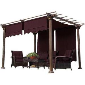 imageGarden Winds Universal Replacement Canopy Top Cover for Pergolas  NutmegNutmeg