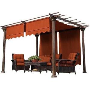 imageGarden Winds Universal Replacement Canopy Top Cover for Pergolas  NutmegTerra Cotta