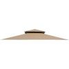 imageGarden Winds Replacement Canopy Top Cover for The Aldi Gardenline Belavi Shoprite Grill Gazebo  Standard 350 Will not fit Any Other Model  Top Tier 34quot x 21quot Bottom Tier 96quot x 60quotBeige New Improved