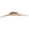 imageGarden Winds Replacement Canopy Top Cover for The Aldi Gardenline Belavi Shoprite Grill Gazebo  Standard 350 Will not fit Any Other Model  Top Tier 34quot x 21quot Bottom Tier 96quot x 60quotBeige