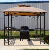 imageGarden Winds Replacement Canopy for Sheridan Grill Gazebo  Riplock 350  BeigeBeige