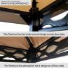 imageGarden Winds Replacement Canopy for The Pinehurst Grill Gazebo  Standard 350  Beige  Will ONLY FIT Model LGG093PSTB Will ONLY FIT IF You Have Horizontal RAILINGS ON Four SidesBeige