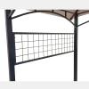 imageGarden Winds Replacement Canopy for The Tile Grill Gazebo  Riplock 350  BeigeBeige