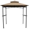 imageGarden Winds Replacement Canopy Top Cover for The Aldi Gardenline Belavi Shoprite Grill Gazebo  Standard 350 Will not fit Any Other Model  Top Tier 34quot x 21quot Bottom Tier 96quot x 60quotBeige New Improved