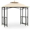 imageGarden Winds Replacement Canopy for Sheridan Grill Gazebo  Riplock 350  BeigeBeige