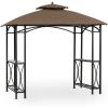 imageGarden Winds Replacement Canopy for Sheridan Grill Gazebo  Riplock 350  BeigeNutmeg
