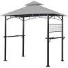imageGarden Winds Replacement Canopy for The Tile Grill Gazebo  Riplock 350  BeigeSlate Gray