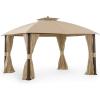 imageReplacement Canopy for A101007600 A101007603 A101007604 Broyhill Eagle Brooke and Ashford GazeboClassic Sand Beige