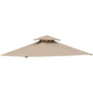 imageGarden Winds Replacement Canopy for Mainstays Grill Shelter Gazebo  Standard 350  BeigeBeige