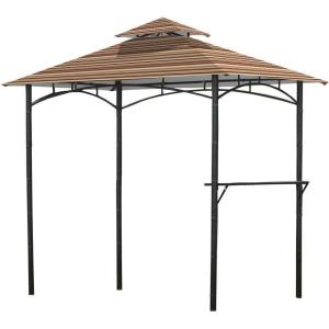imageGarden Winds Replacement Canopy for Mainstays Grill Shelter Gazebo  Standard 350  BeigeStripe Canyon