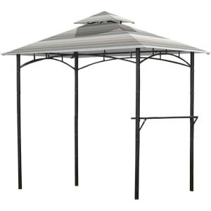 imageGarden Winds Replacement Canopy for Mainstays Grill Shelter Gazebo  Standard 350  BeigeStripe Stone