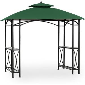 imageGarden Winds Replacement Canopy for Sheridan Grill Gazebo  Riplock 350  BeigeGreen