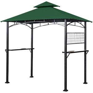 imageGarden Winds Replacement Canopy for The Tile Grill Gazebo  Riplock 350  BeigeGreen