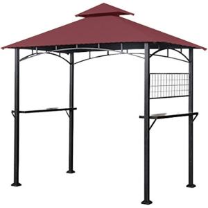 imageGarden Winds Replacement Canopy for The Tile Grill Gazebo  Riplock 350  BeigeNutmeg