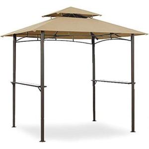 imageReplacement Canopy Top Cover for BBQ Grill Gazebo 5BGZ8217 5KGZ8217  RipLock 350