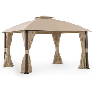 imageReplacement Canopy for A101007600 A101007603 A101007604 Broyhill Eagle Brooke and Ashford GazeboBeige