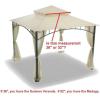 imageGarden Winds Replacement Canopy for Target Madaga Gazebo BeigeBeige New Improved