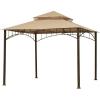 imageGarden Winds Replacement Canopy Top Cover for Summer Veranda Gazebo  Riplock 350  BeigeBeige