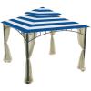 imageGarden Winds Replacement Canopy for Target Madaga Gazebo BeigeCabana Blue