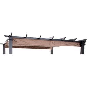 imageGarden Winds 9 Ft Pergola Replacement Canopy Top Cover  RipLock 350Beige