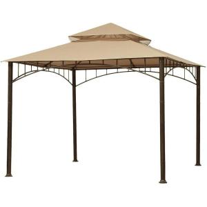 imageGarden Winds Replacement Canopy Top Cover for Summer Veranda Gazebo  Riplock 350  BeigeBeige