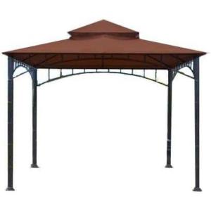 imageGarden Winds Replacement Canopy Top Cover for Summer Veranda Gazebo  Riplock 350  BeigeClassic Brown Nutmeg
