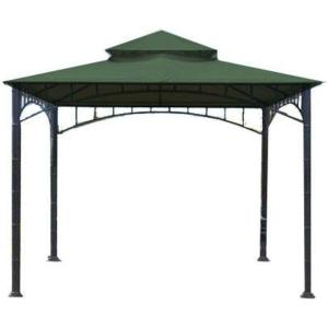 imageGarden Winds Replacement Canopy Top Cover for Summer Veranda Gazebo  Riplock 350  BeigeGreen