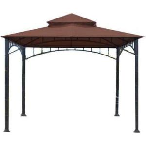 imageGarden Winds Replacement Canopy Top Cover for Summer Veranda Gazebo  Riplock 350  BeigeNutmeg