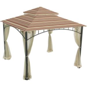 imageGarden Winds Replacement Canopy for Target Madaga Gazebo BeigeStripe Canyon